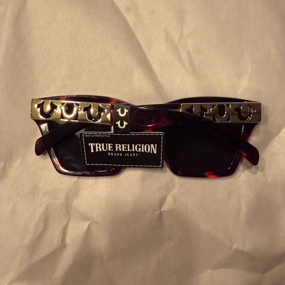 True Religion Tortoiseshell Sunglasses NWT - Picture 4 of 7
